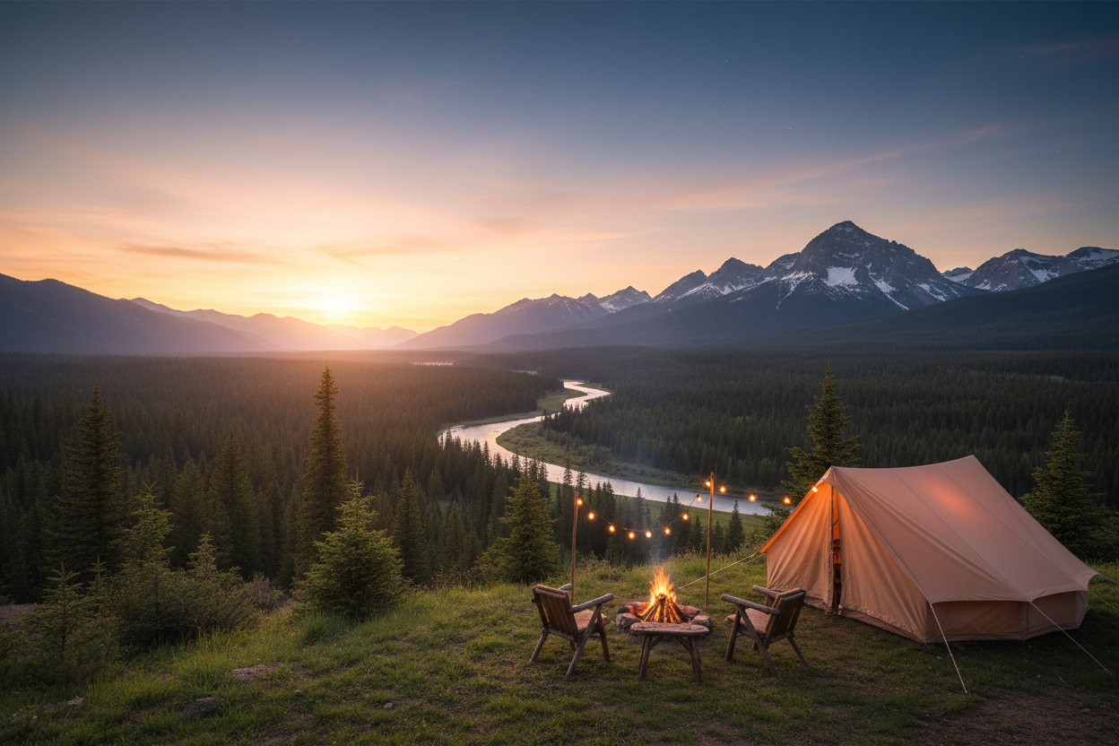Camping background